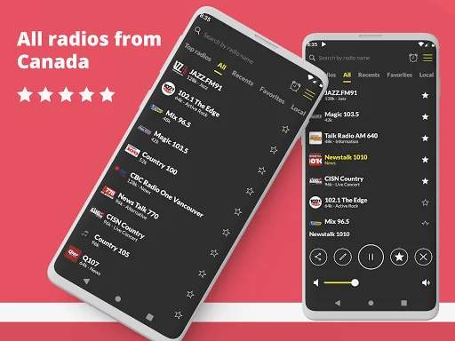 Radio Canada: Online FM Radio screenshot 1