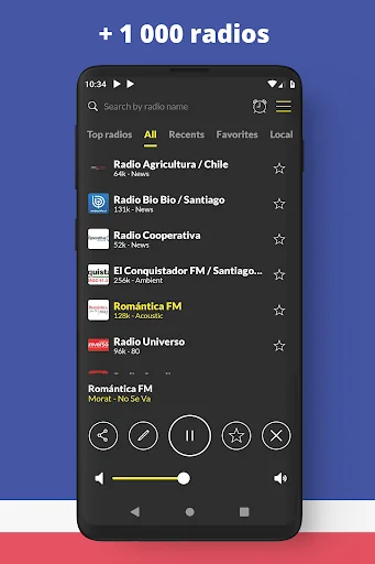 Radio Chile FM online screenshot 2