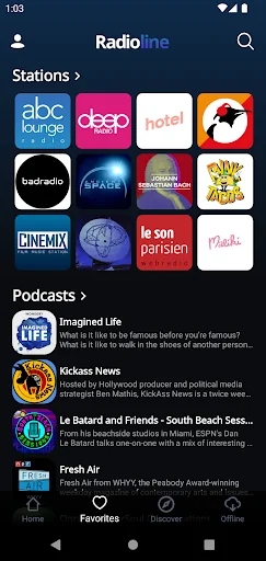 Radioline: Radio & Podcasts screenshot 2