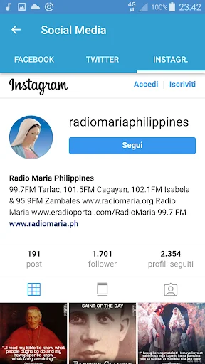 Radio Maria Philippines screenshot 1