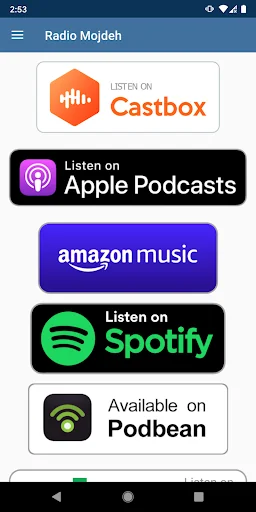 Radio Mojdeh screenshot 3