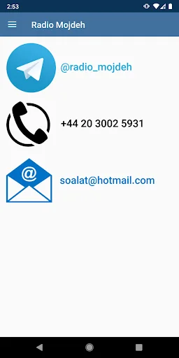 Radio Mojdeh screenshot 4