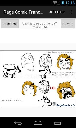 Rage Comic Francais Troll Face screenshot 1