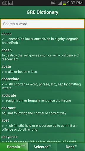 GRE Dictionary