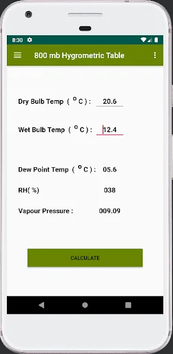 Dew Point Humidity Calculator screenshot 4