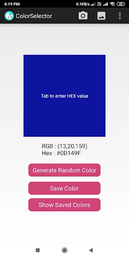 Color Selector - Create colors