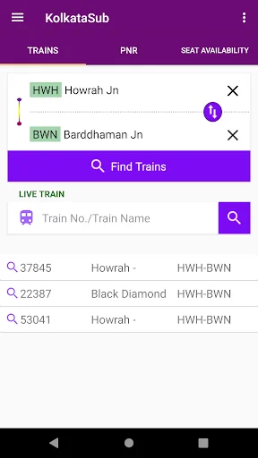 Kolkata Suburban Trains screenshot 1