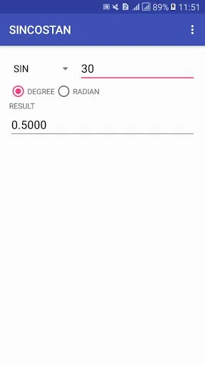 Sin Cos Tan Calculator