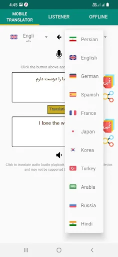persian dictionary to english screenshot 1