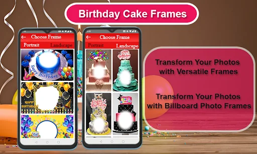 Birthday Cake Frames