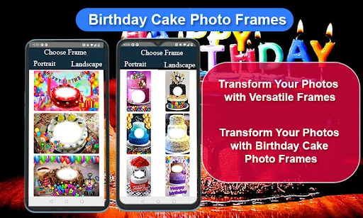 Birthday Cake Frames & Editor