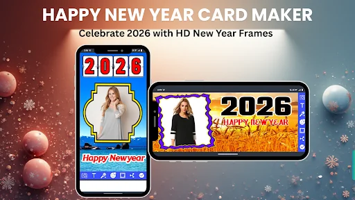 Happy Newyear Card Maker 2026