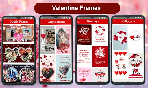 Valentine Love Photo Frames
