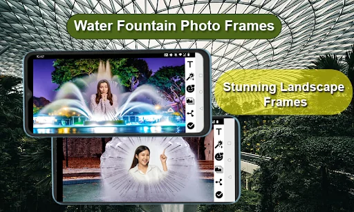 Water Fountain Photo Frames