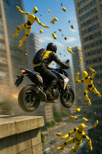 Ramp Bike Jumping