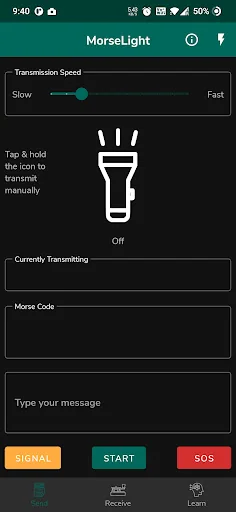 MorseLight - Learn Morse Code  screenshot 1