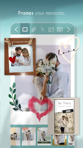 Photo frames to share cute app screenshot 2