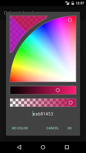 HSV-Alpha Color Picker Demo