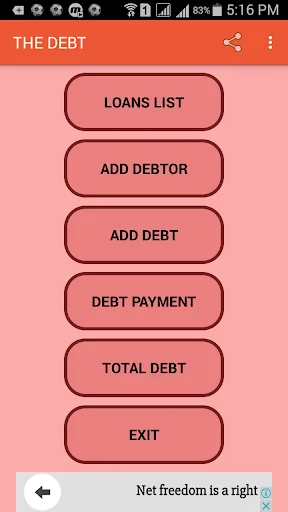 Debt Book screenshot 1