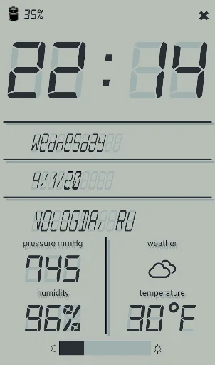 LCD talking night clock
