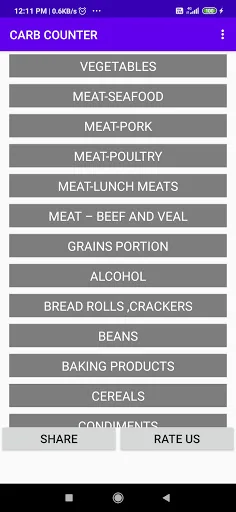 Carb Counter screenshot 1