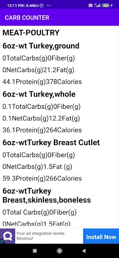 Carb Counter screenshot 3