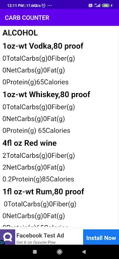 Carb Counter screenshot 4