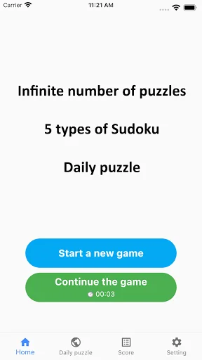 All Sudoku - 5 Variations