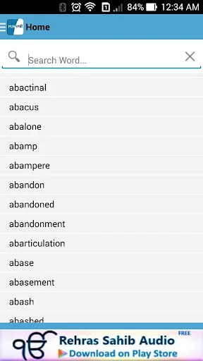 English to Punjabi Dictionary screenshot 2
