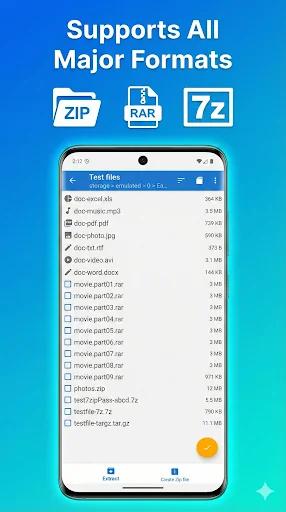 Easy UnRAR ZIP, 7Z, TAR, GZ