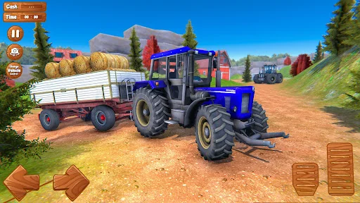 Farming Tractor Trolley Sim 3D