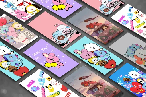 Cute BT21 Wallpaper HD screenshot 1