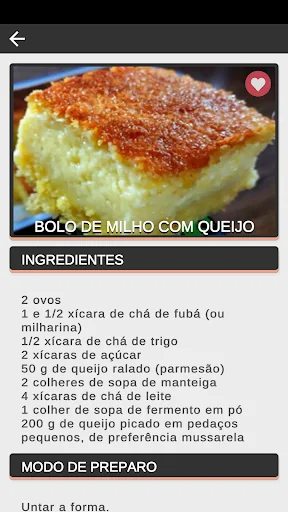 Receitas Bolo de Milho Fáceis