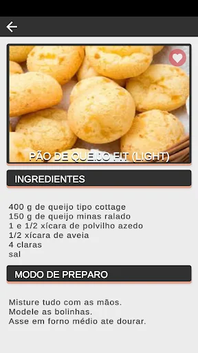Receitas de Pão de Queijo