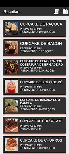 Receita de Cupcake