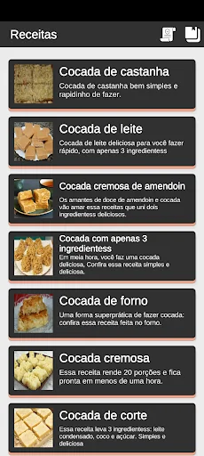 receita de cocada cremosa