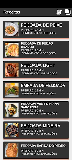 Receitas de Feijoada