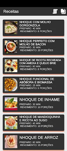 Receitas de Nhoque Fácil