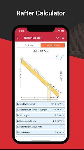 RedX Roof - Rafter Calculator screenshot 1