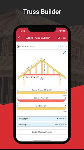 RedX Roof - Rafter Calculator screenshot 4