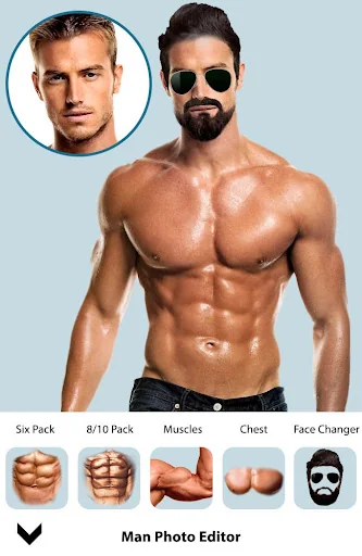 Man Fit Body Photo Editor: Abs