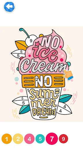Glitter Ice Cream Coloring screenshot 4