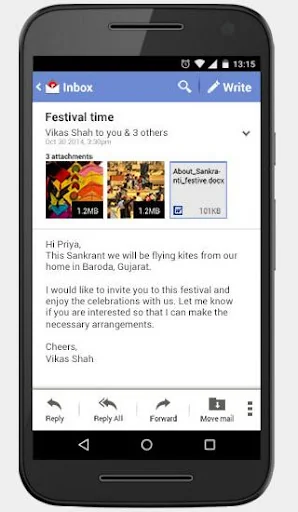 Rediffmail Professional screenshot 4