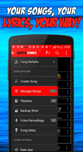 Write Songs Lite: Songwriting screenshot 1