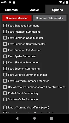 Master Summoner PFRPG 1e screenshot 4