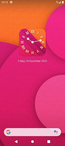 Material Clock and Wallpaper