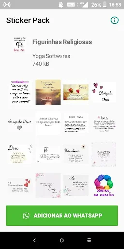 Figurinhas religiosas frases