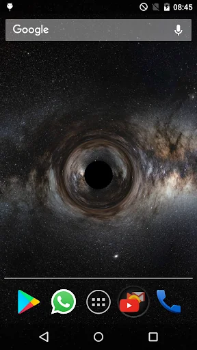 Blackhole live wallpaper 3D screenshot 1