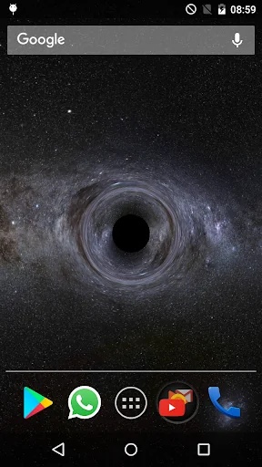 Blackhole live wallpaper 3D screenshot 2