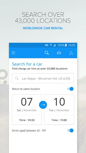 Rentalcars.com Car Rental App